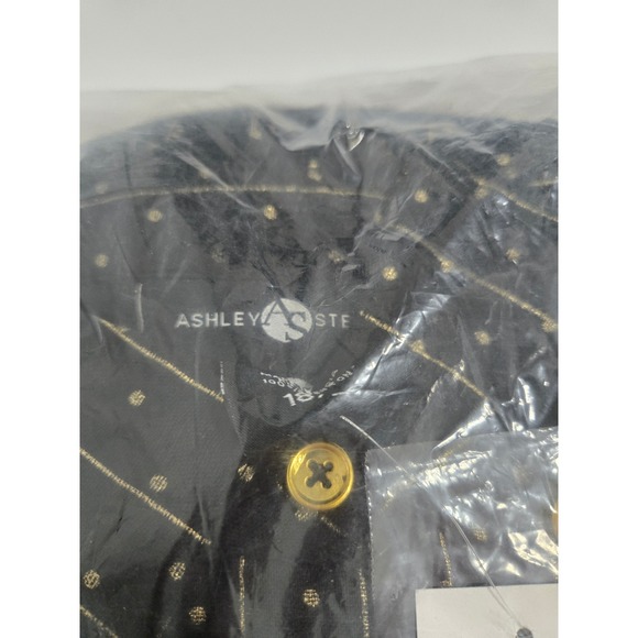 Ashley Stewart Metallic Print Midaxi Dress in Black/Gold - Size 18/20 - Picture 6 of 9